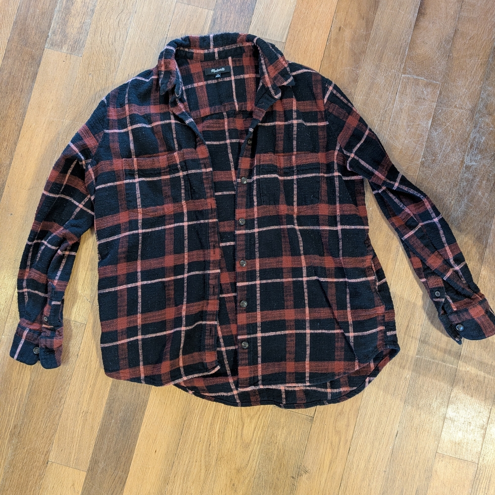 Women's Madewell Plaid Shirt Size S